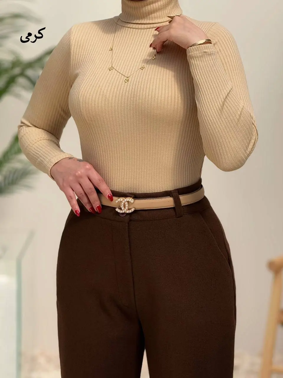 3630-بادی یقه اسکی مونو